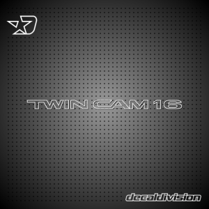 Twincam 16 Lettering Sticker